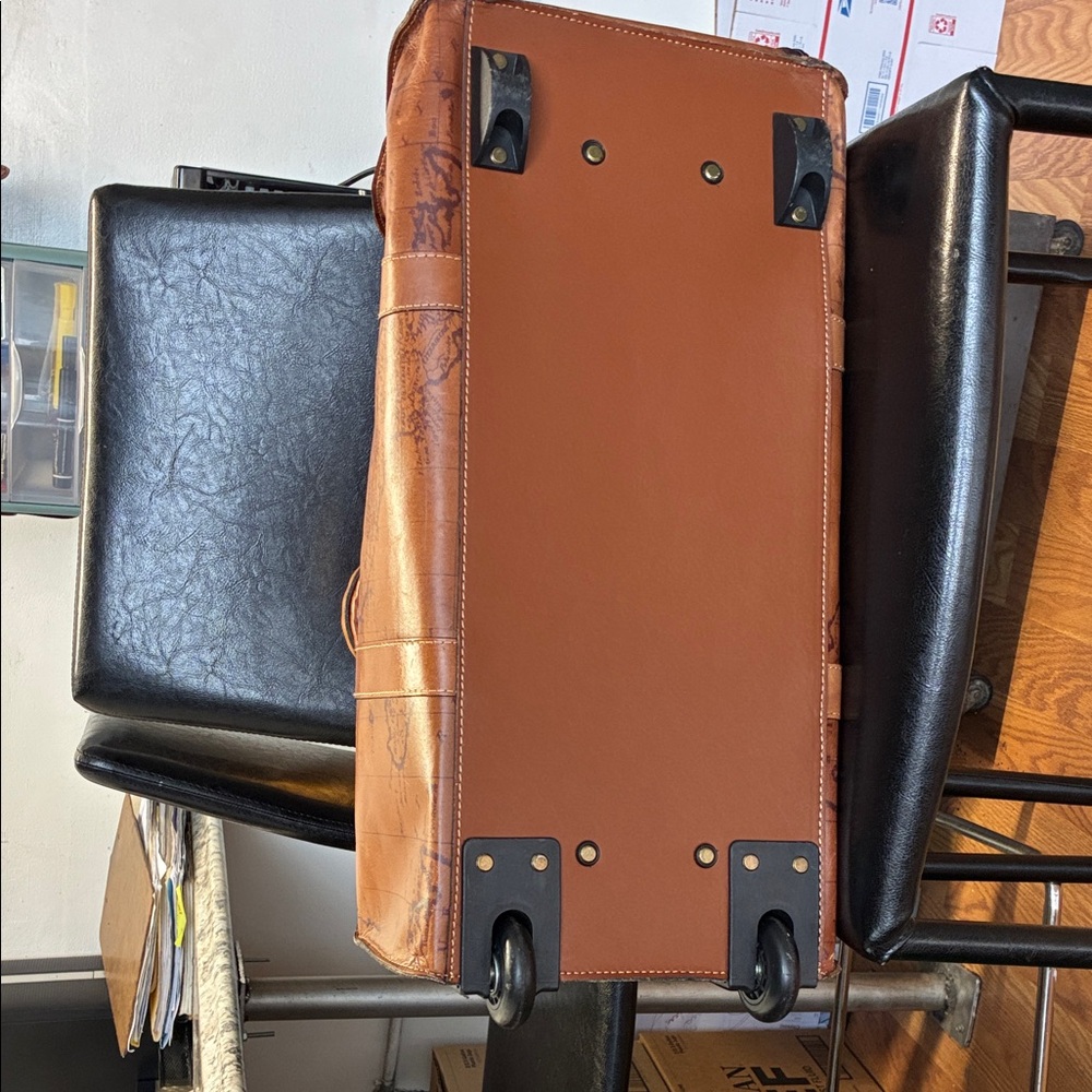 Patricia Nash Tan Leather Duffel Bag - Picture 6 of 12